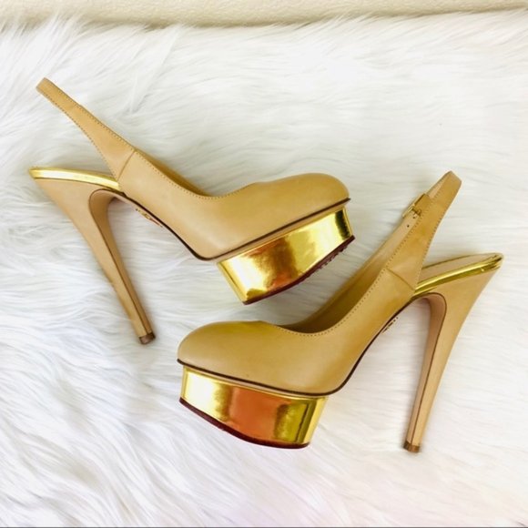 Charlotte Olympia Shoes - {Charlotte Olympia} Dolly Platform Slingbacks